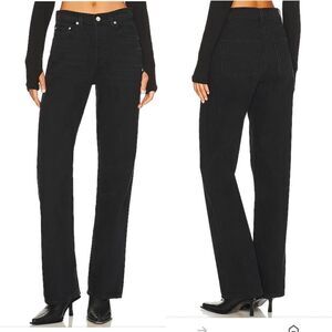 GRLFRND Bella Black Jeans Sz 29 low rise boyfriend loose fit Revolve NWT $235 L